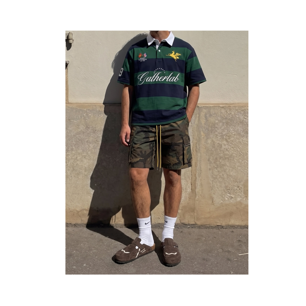 STRIPED - POLO TEE