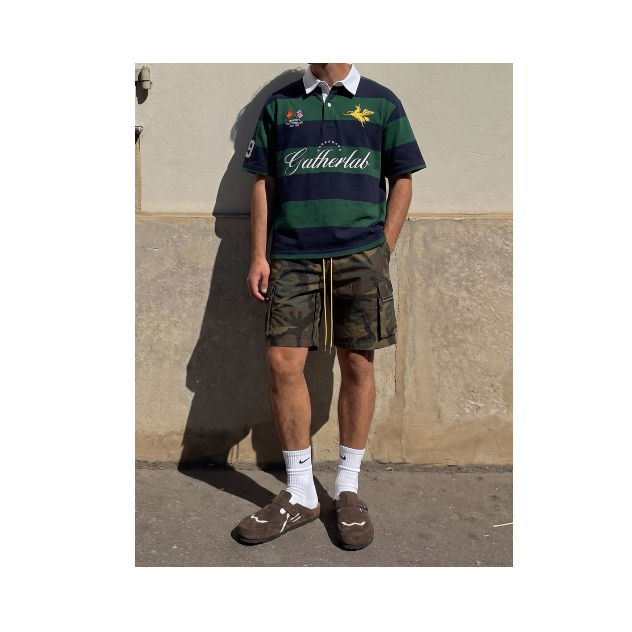 STRIPED - POLO TEE
