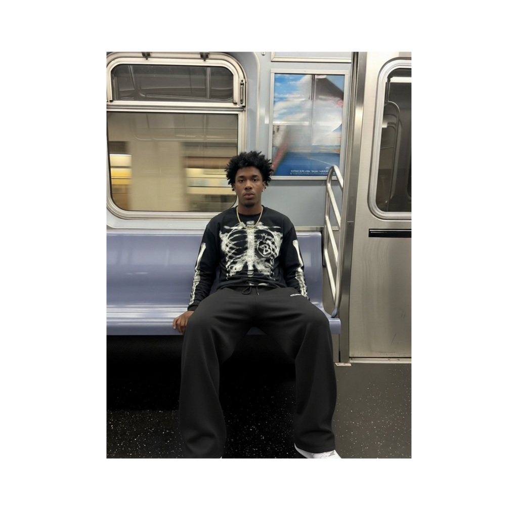 SKELETON - WAFFLE LONG SLEEVE