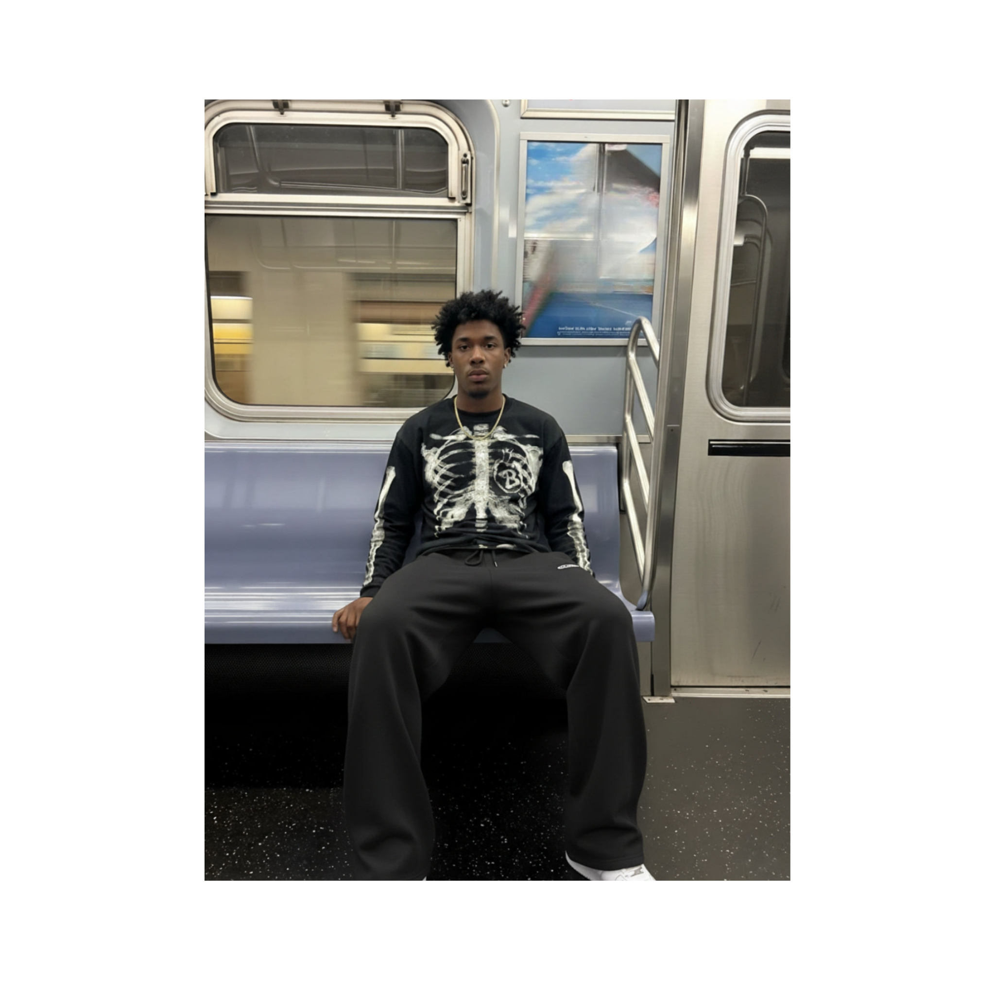 SKELETON - WAFFLE LONG SLEEVE